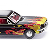 Wiking/B-LO 020503 Ford Mustang Coupe - black with flame decoration