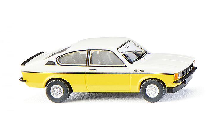 Wiking/B-LO 022902 Opel Kadett C Coupe GT/E white/yellow