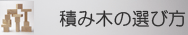 積み木の選び方