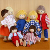 ドールハウス用人形7人家族セット