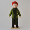 ポングラッツ人形 オ-ルウッド H314 緑セ-タ-赤帽子