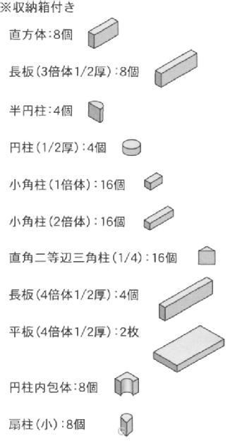 童具館 WAKU-BLOCK45H7 ワクブロック45H7 ： 木のおもちゃ がりとん