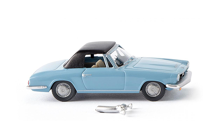 Wiking/B-LO 018749 BMW 1600 GT Cabriolet light blue