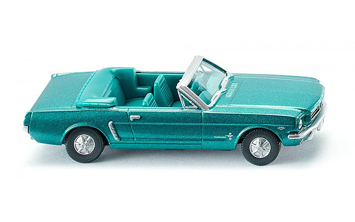 Wiking/B-LO 020547 Ford Mustang Cabrio - turquoise green metallic