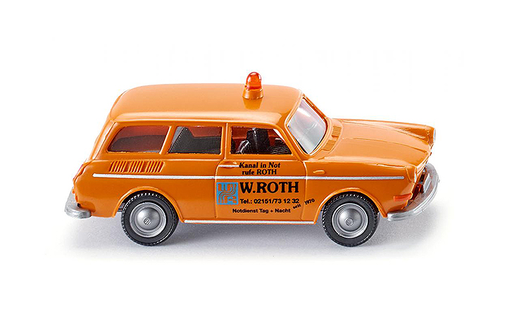 Wiking/B-LO 004201 Emergency service - VW 1600 Variant W. Roth