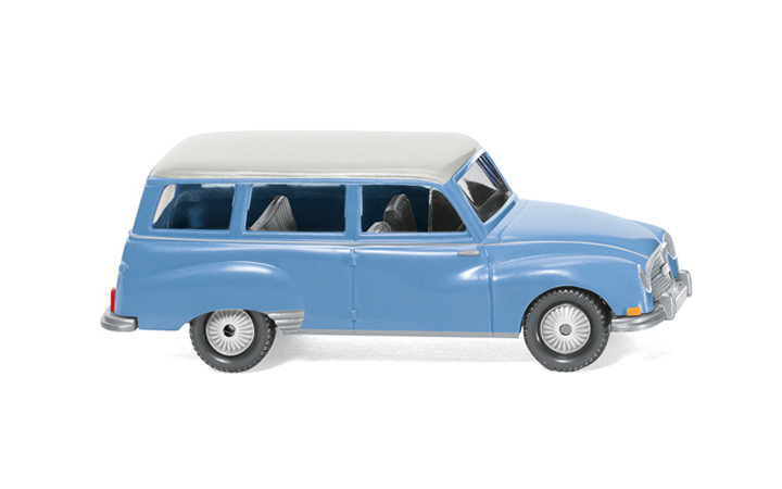 Wiking/B-LO 012301 Auto Union 1000 Universal blue with white roof