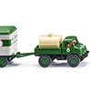 Wiking/B-LO 037106 Unimog U 406 with box trailer Keller Geister