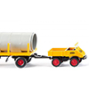 Wiking/B-LO 039205 Unimog U 411 with stanchion trailer Zublin