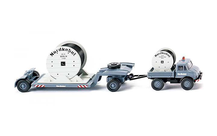 Wiking/B-LO 050202 Low-loading trailer (Unimog U 406) Nordkabel