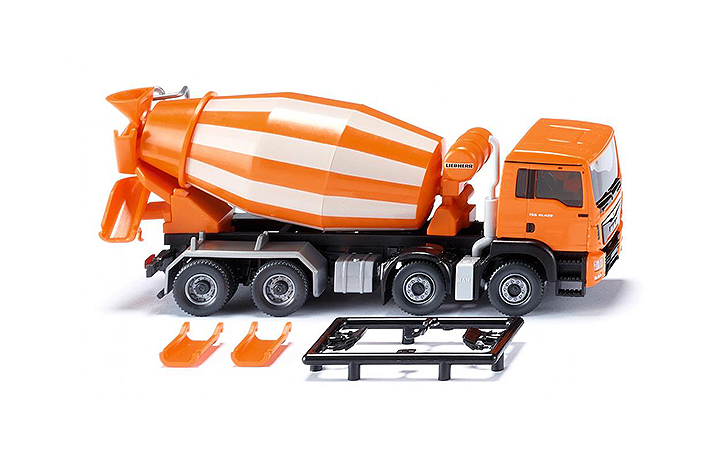Wiking/B-LO 068148 Concrete mixer (MAN TGS Euro 6/Liebherr) - orange
