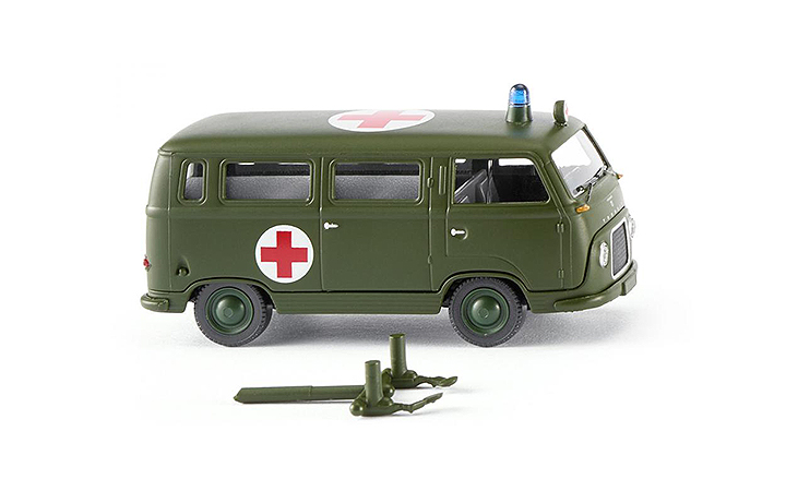 Wiking/B-LO 069508 German Army - Ford FK 1000 bus