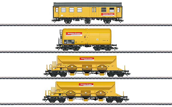 maerklin/メルクリン 49969 貨車4両セット Bahnbaugruppe