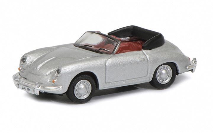 Schuco/VR- 452646500f 1:87 H0 MHI Prsche 356 Cabriolet silver