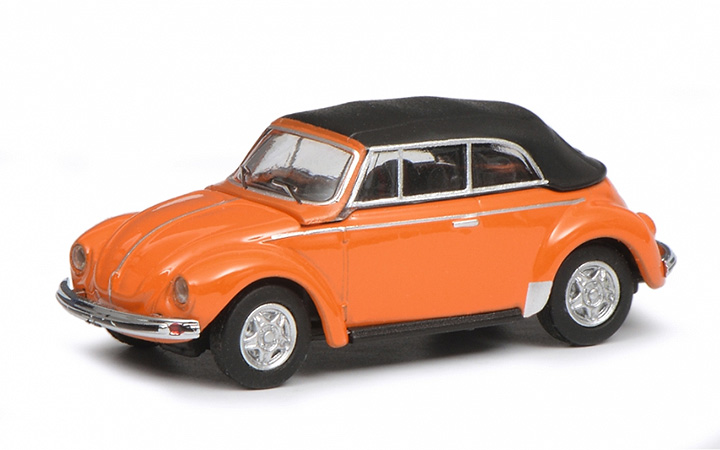 Schuco/VR- 452646500l 1:87 H0 MHI VW Kafer Cabriolet orange