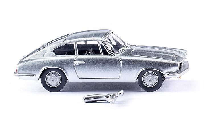 Wiking/B-LO 018702 BMW 1600 GT Coupe - silver metallic