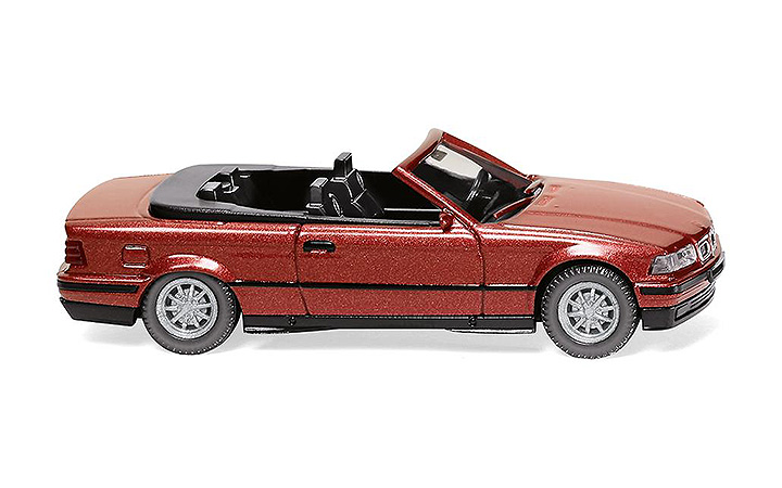 Wiking/B-LO 019401 BMW 325i Cabrio - wine-red metallic