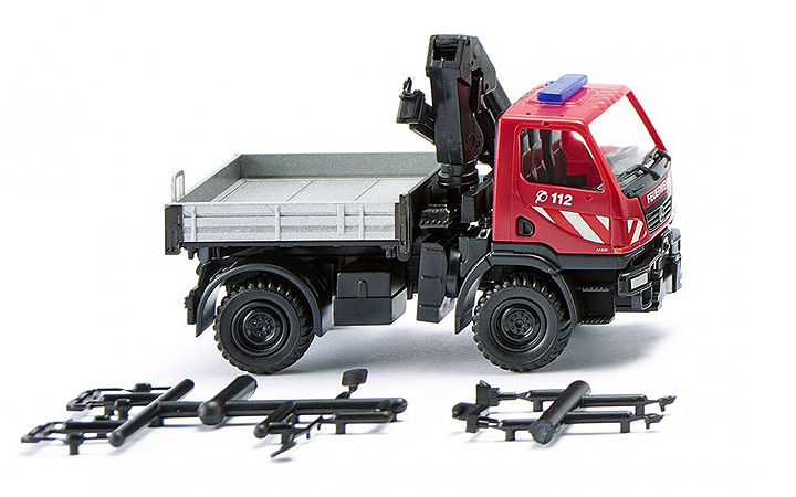 Wiking/B-LO 060131 Fire brigade - Unimog U 20 with loading crane