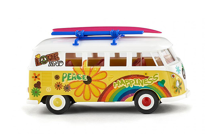 Wiking/B-LO 079725 VW T1 Bus Flower Power