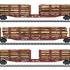 maerklin/メルクリン 47146 ステ-ク貨車3両セット DBAG 材木運搬