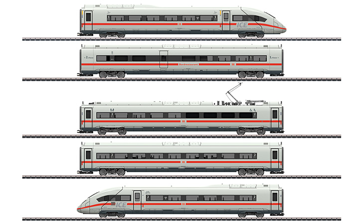 maerklin/N 39714  DBAG BR412/812 ICE4