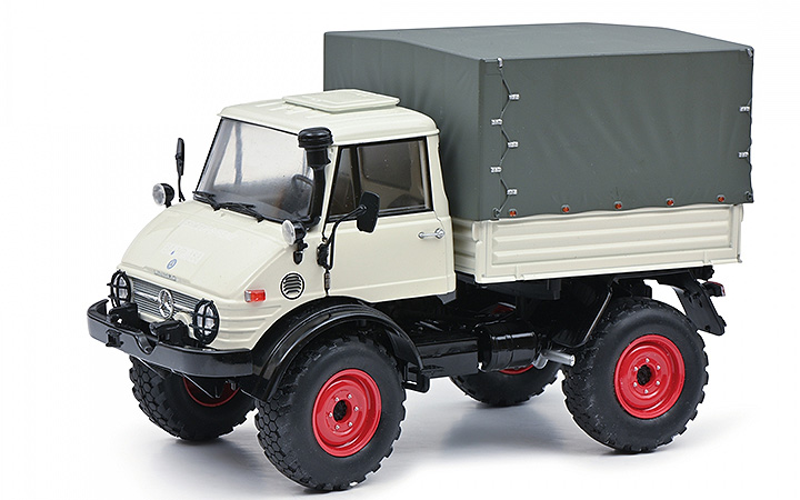 Schuco/VR- 450044600 Unimog 406 closed cab grey 1:18