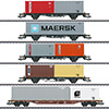 maerklin/メルクリン 47680 コンテナ輸送貨車5両セット DB 