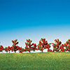 FALLER/ファ-ラ- 181476 赤い花咲く小灌木6本セット
