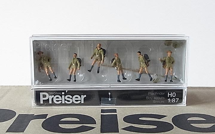 Preiser プライザー 10260 HO 1 87 ボーイスカウト - 鉄道模型