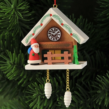 Xmas限定販売 クリスマスオーナメント 家時計 茶 サンタ 木のおもちゃ がりとん Galiton Xmas限定販売 クリスマスオーナメント 家時計 茶 サンタ 木のおもちゃ がりとん Galiton